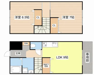 ボナンザ宇川【2号室】の間取り