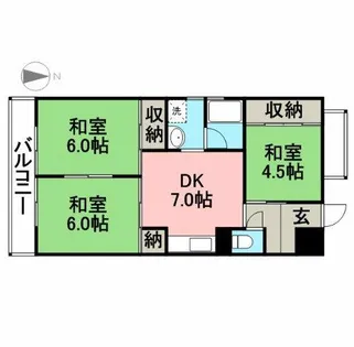 小崎ビル【501号室】の間取り