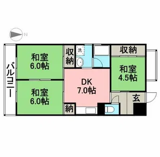 小崎ビル【501号室】の間取り