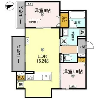D-residence荘園B【1階】の間取り
