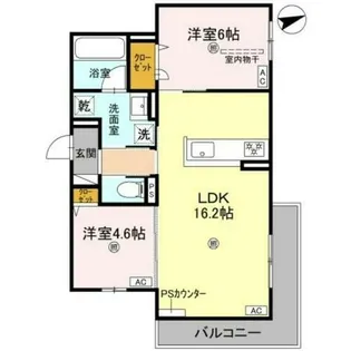 D-residence荘園B【2階】の間取り