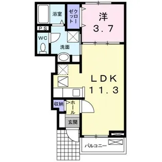 エルバウト【1階】の間取り
