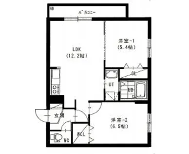 プランドールモンテ北円山【403号室】の間取り