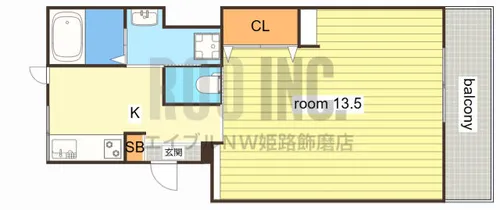 溝口マンション【3階】の間取り