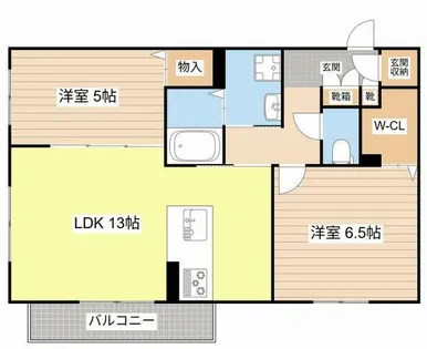 ディモーラB【207号室】の間取り
