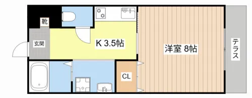 プラザ松本 A【1階】の間取り