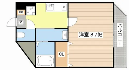 エスポワールOKD【202号室】の間取り