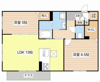 ディモーラB【1階】の間取り