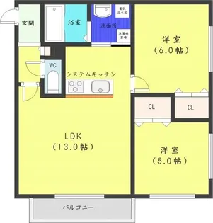 ショコラ【4階】の間取り