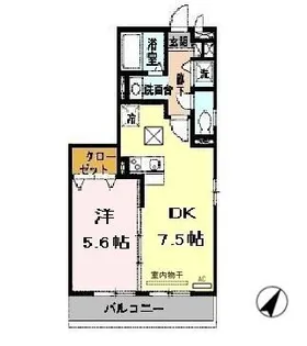 パークハイム参番館 A棟【1階】の間取り