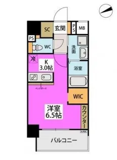 アスミール野芥【10階】の間取り