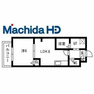 ジーイーセットノース【2階】の間取り