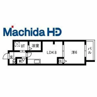 ジーイーセットノース【3階】の間取り