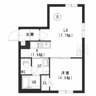ル・ファール北円山【5階】の間取り