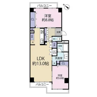 エバーグリーンポートアイランド(0005742)【4階】の間取り