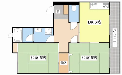 メイプルヒルズ【207号室】の間取り