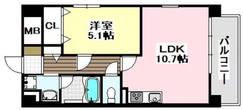 セリーゼウエスト【306号室】の間取り