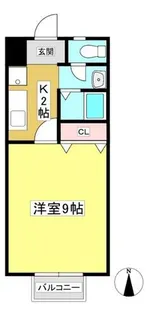 ピーシフルオサニA【203号室】の間取り