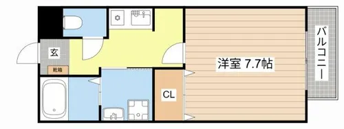 エスエスコーポ愛知川【101号室】の間取り