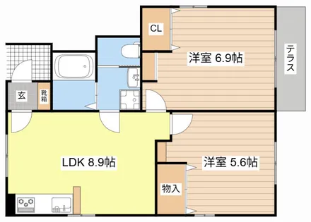 クレスト正法寺24【101号室】の間取り