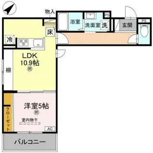 LaMaison大田町【2階】の間取り