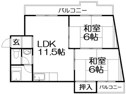 藤マンション【3階】の間取り