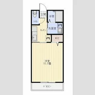 プチハウスWing【202号室】の間取り
