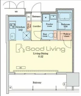 RJRプレシア天神サウス【2階】の間取り