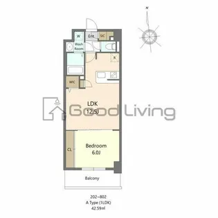 S-RESIDENCE大濠公園achieve【5階】の間取り