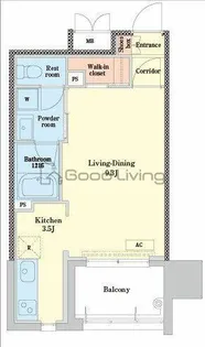 RJRプレシア博多【4階】の間取り