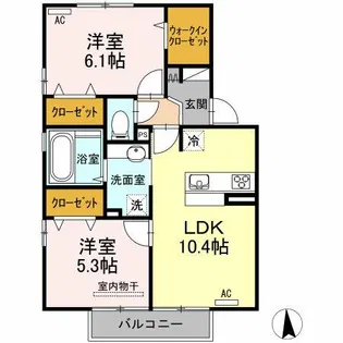 チセヌプリ【2階】の間取り