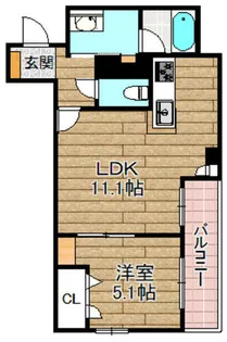 ティーエヌ伍番館【102号室】の間取り