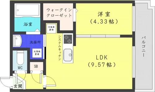 S-RESIDENCE西町【5階】の間取り