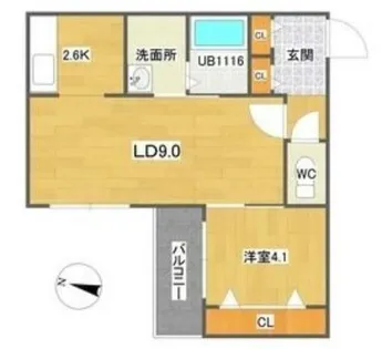 B bloom 21【1階】の間取り