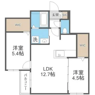 ブランシャール桑園STATION【2階】の間取り