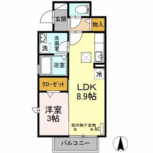 ルミナス【1階】の間取り