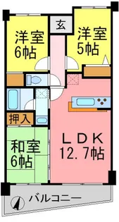 レヴィール甲陽園【104号室】の間取り