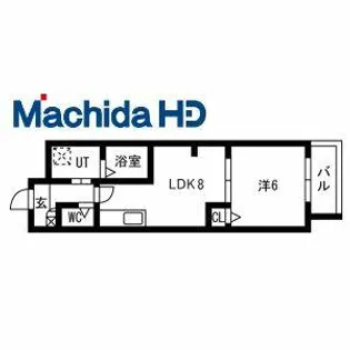 ジーイーセットノース【4FB号室】の間取り