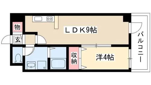ヴェルジュコートⅠ【0301号室】の間取り
