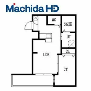 シーエムアンウエスト【3FCM号室】の間取り