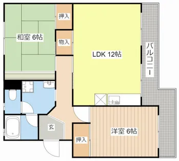 第2辻ハイツ【401号室】の間取り
