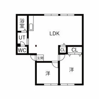 セシル若宮【203号室】の間取り