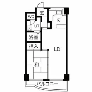 アルテハイム地行【302号室】の間取り