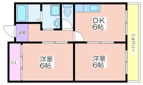 パークサイド御崎【501号室】の間取り