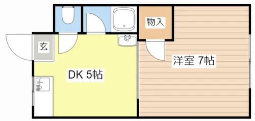 第二西山ハイツ【3階】の間取り