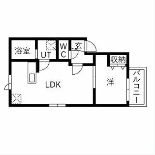 La Vita二日市駅前Ⅵ【301号室】の間取り