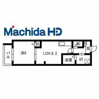 ジーイーセットサウス【3FDM号室】の間取り