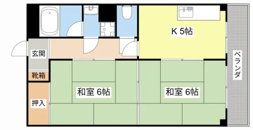市兵衛第1ビル【406号室】の間取り