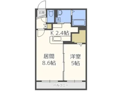 シナモン【4階】の間取り
