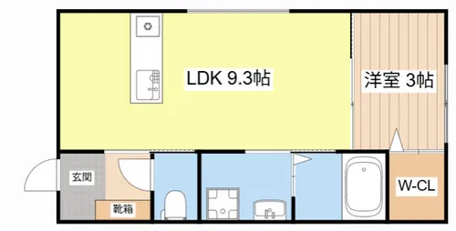 LEGARE SAKAE【103号室】の間取り